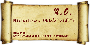 Michalicza Oktávián névjegykártya